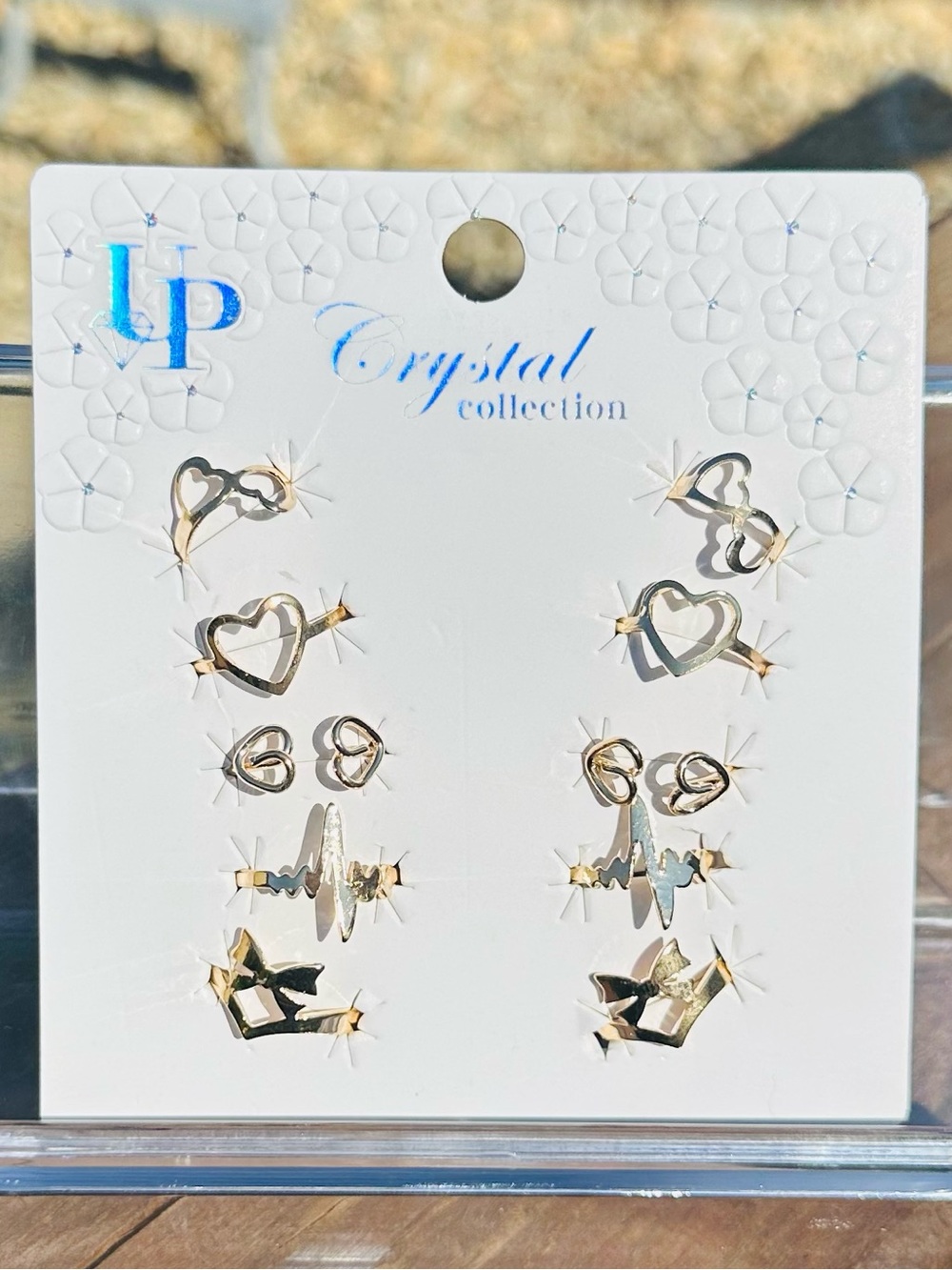*BUY NOW* Crystal Collection Gold Tone Adjustable/Stackable Rings - Picture 6 of 6